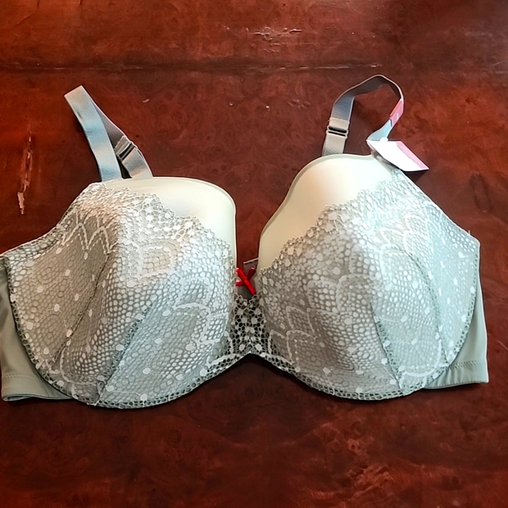 Cacique Lace Bra in Light Green - 42DDD